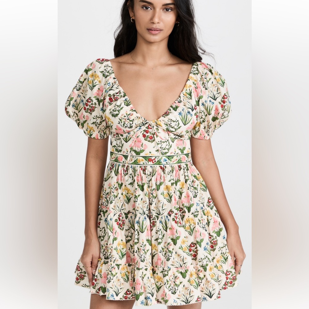 NWT Agua by Agua Bendita Manzanilla Magdalena Amane Mini Dress size S